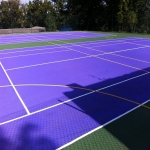 Sports Court Colour Coating in Highland 4